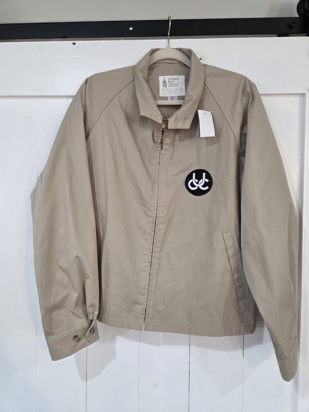 London Fog Men's Khaki Lightweight Harrington Jacket